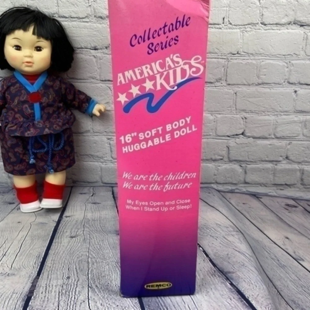 Americas Kids Doll May Oriental Baby Doll by‎ Remco 16 Inch Soft Body Huggable